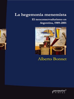 cover image of La hegemonía menemista